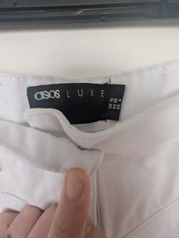 ASOS Asos luxe white jeans - 1