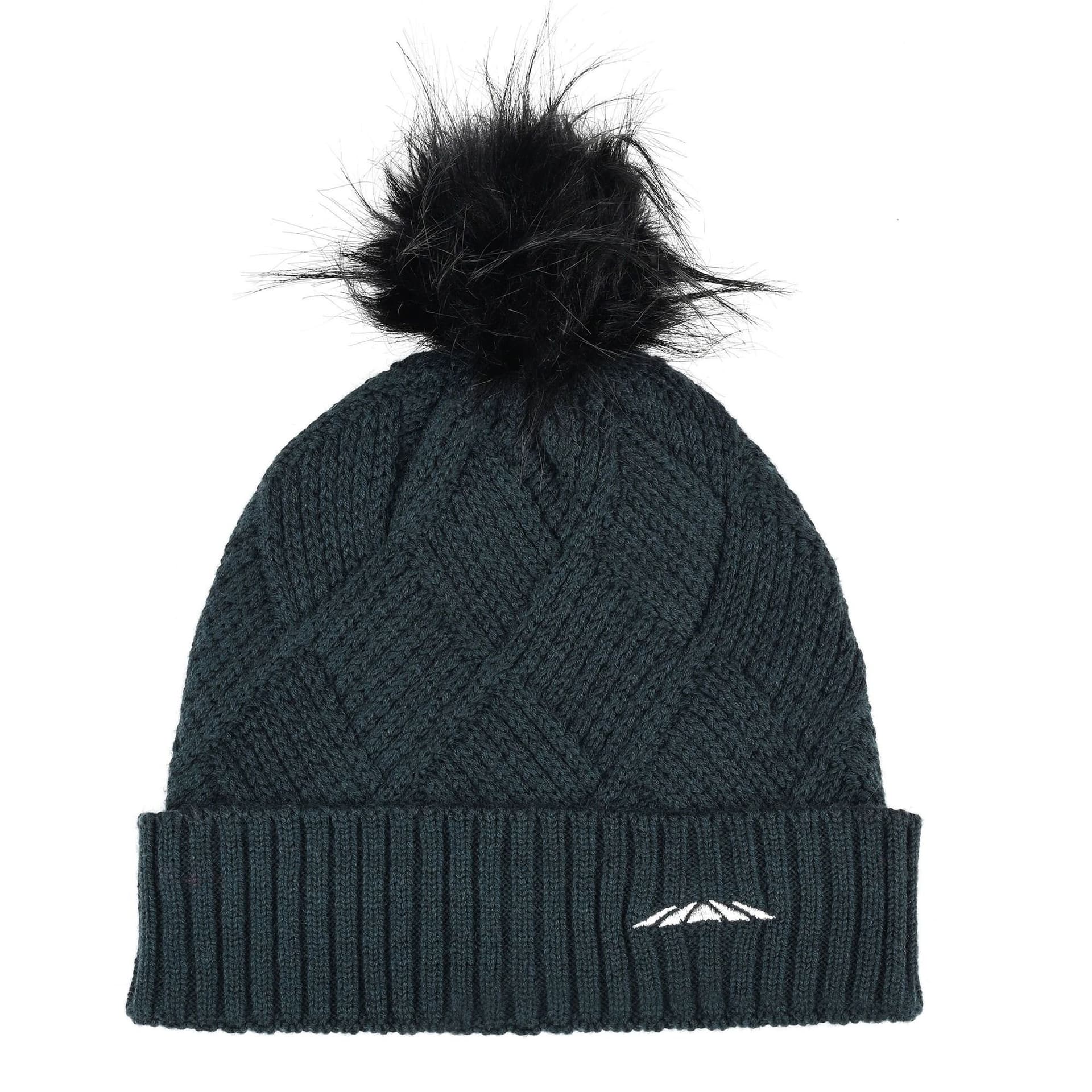 Weatherbeeta Weatherbeeta Dark Green Rib Knit Beanie for Men
