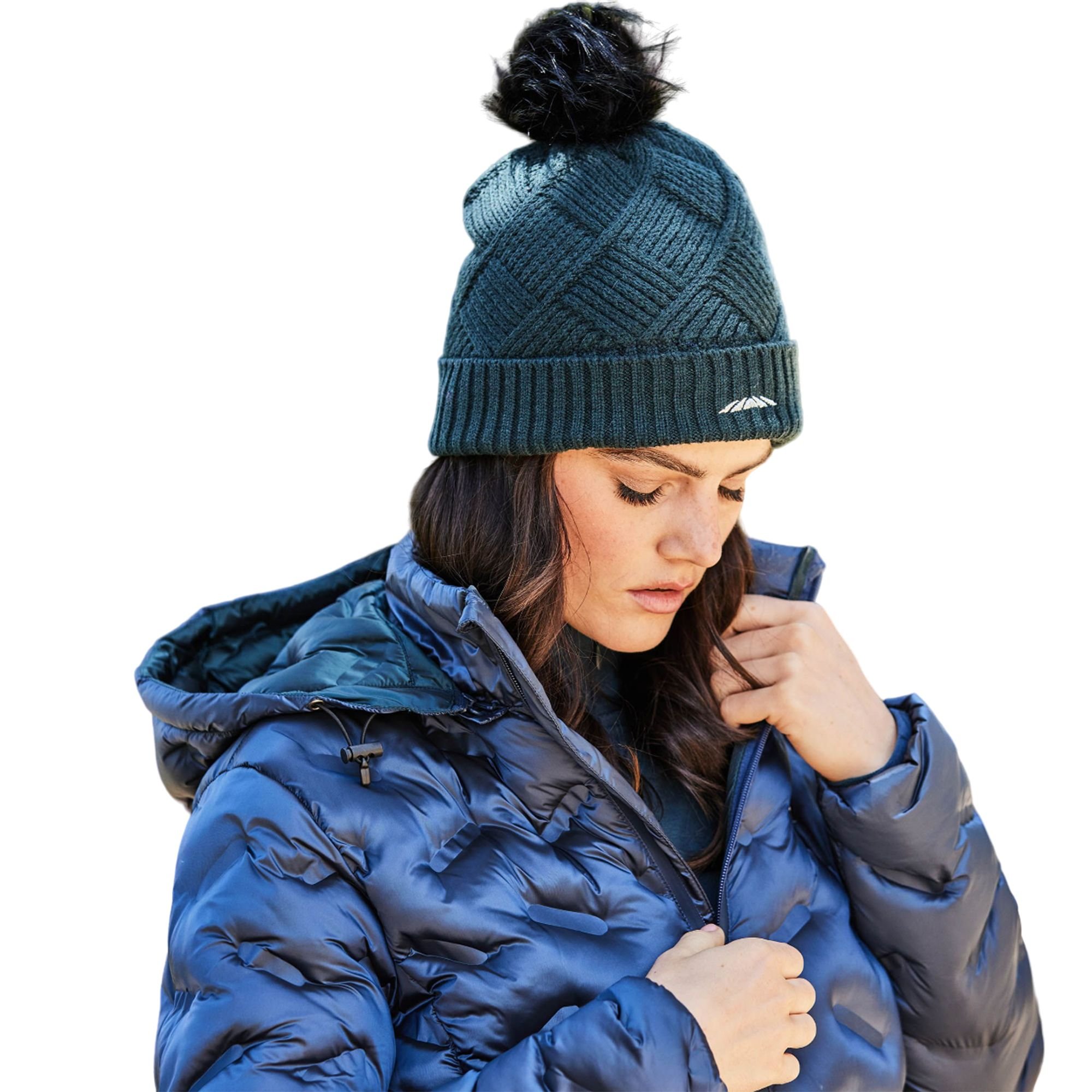 Weatherbeeta Weatherbeeta Men's Rib Knit Beanie in Dark Green - 3