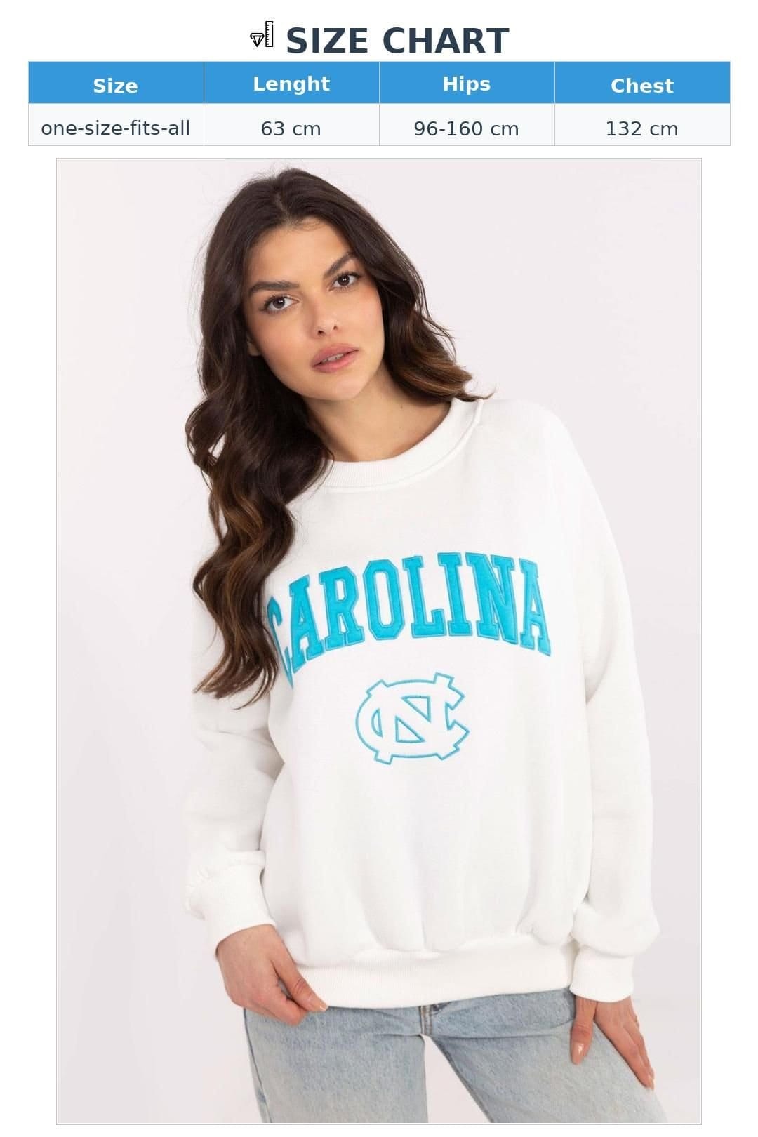 Love Lace Love Lace Women's Cotton Casual Logo Patch Sweatshirt Round Neck in White - 4