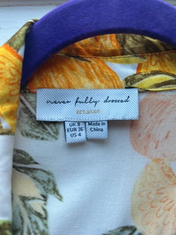 Never Fully Dressed Never Fully Dressed oranges co ord size 10/12