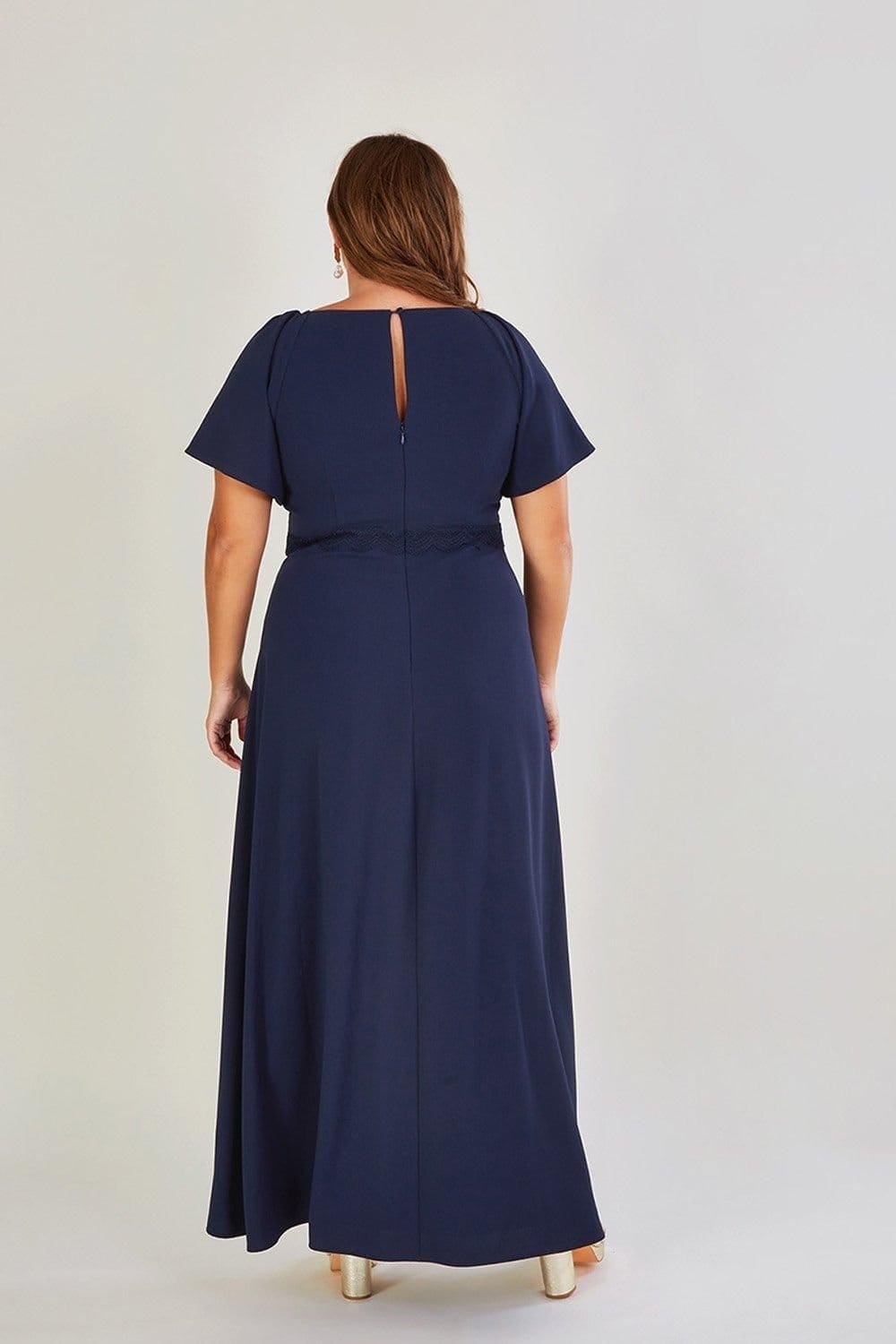 Monsoon Monsoon Women's 'Charlotte' Crepe Maxi Dress in Blue - 4