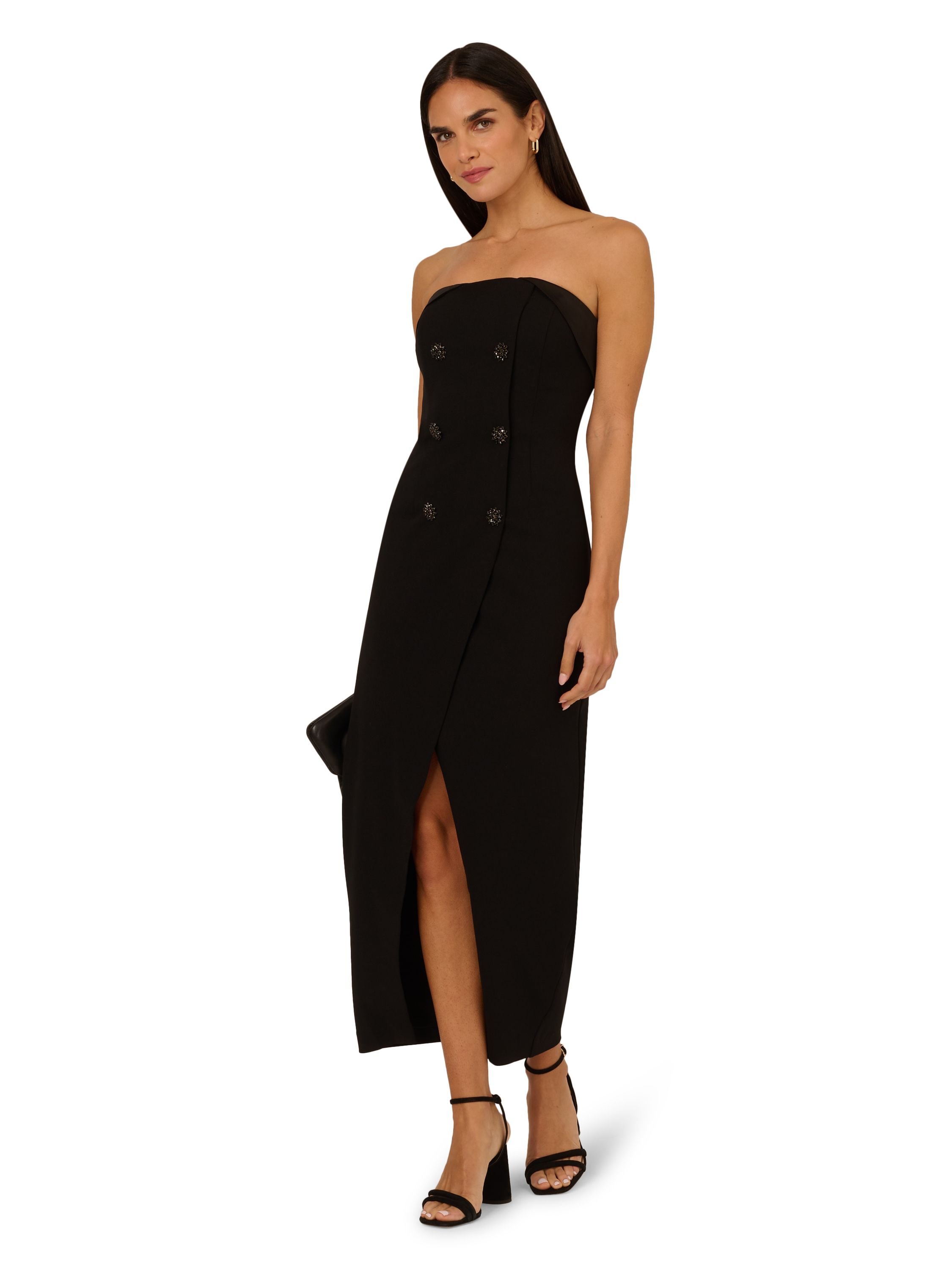 Adrianna by Adrianna Papell Adrianna by Adrianna Papell Women's Knit Crepe Blazer Dress in Black - 4