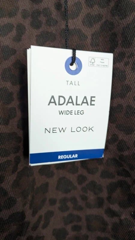 New Look New Look Wide Leg Leopard Jeans