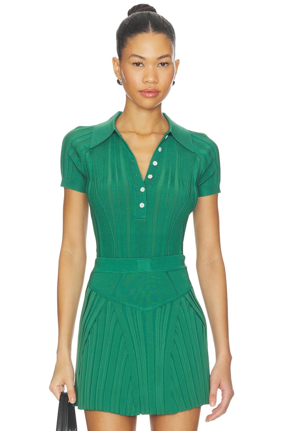 revolve Rib Polo Bodysuit