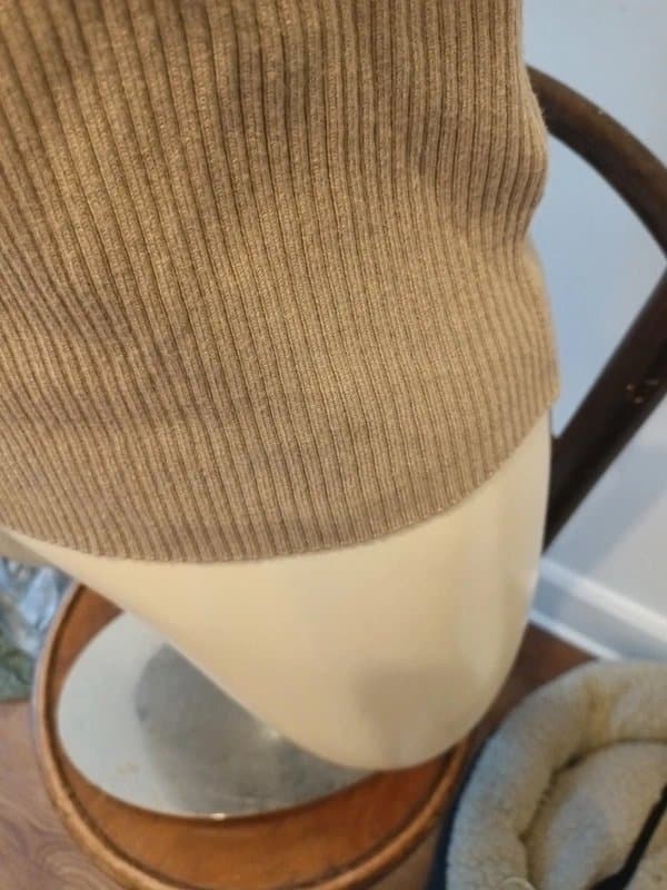 New Look New Look  beige sk8nny rib waistcoat size 10