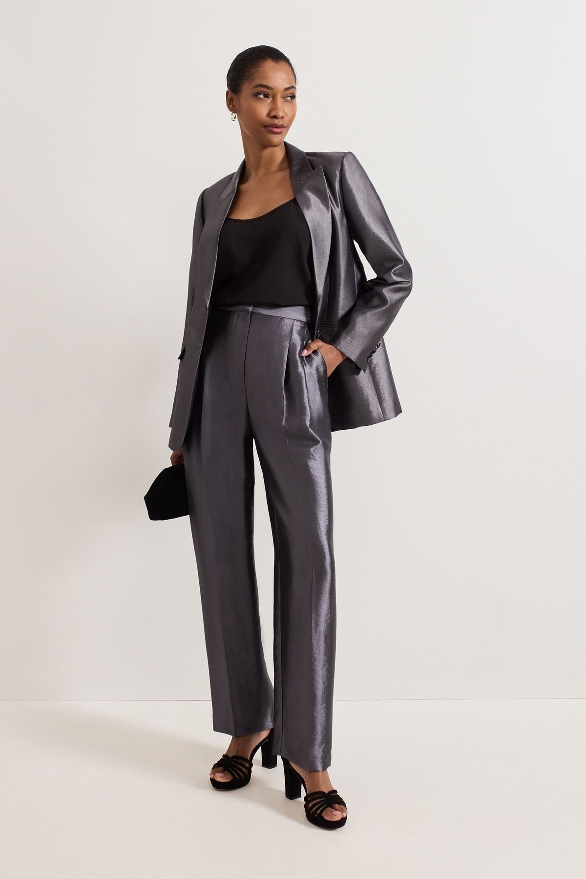 Phase Eight Phase Eight Women's Suit Trousers in Dark Grey - 3