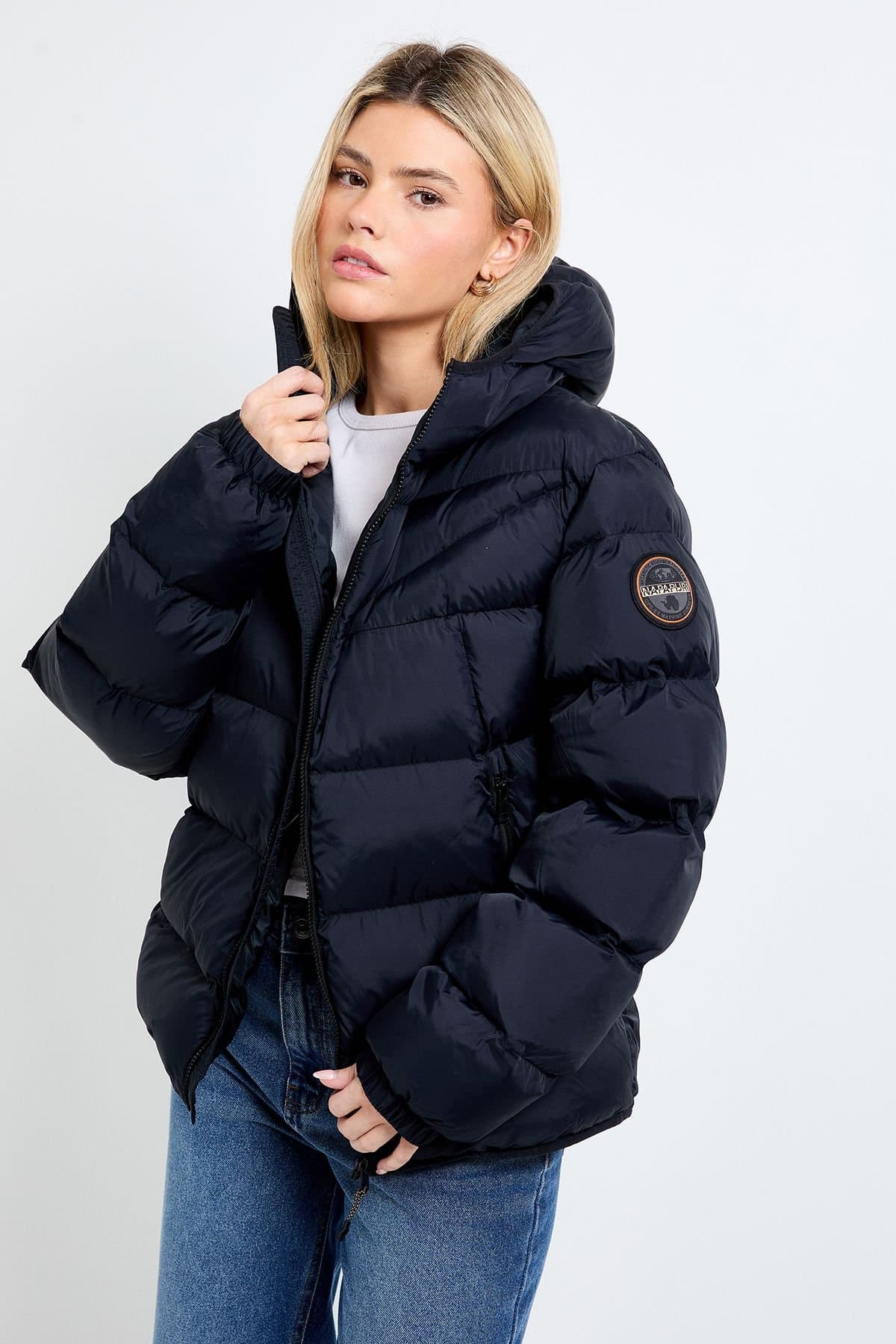 Napapijri Napapijri Women's A-Molveno Hood Quilted Jacket Black