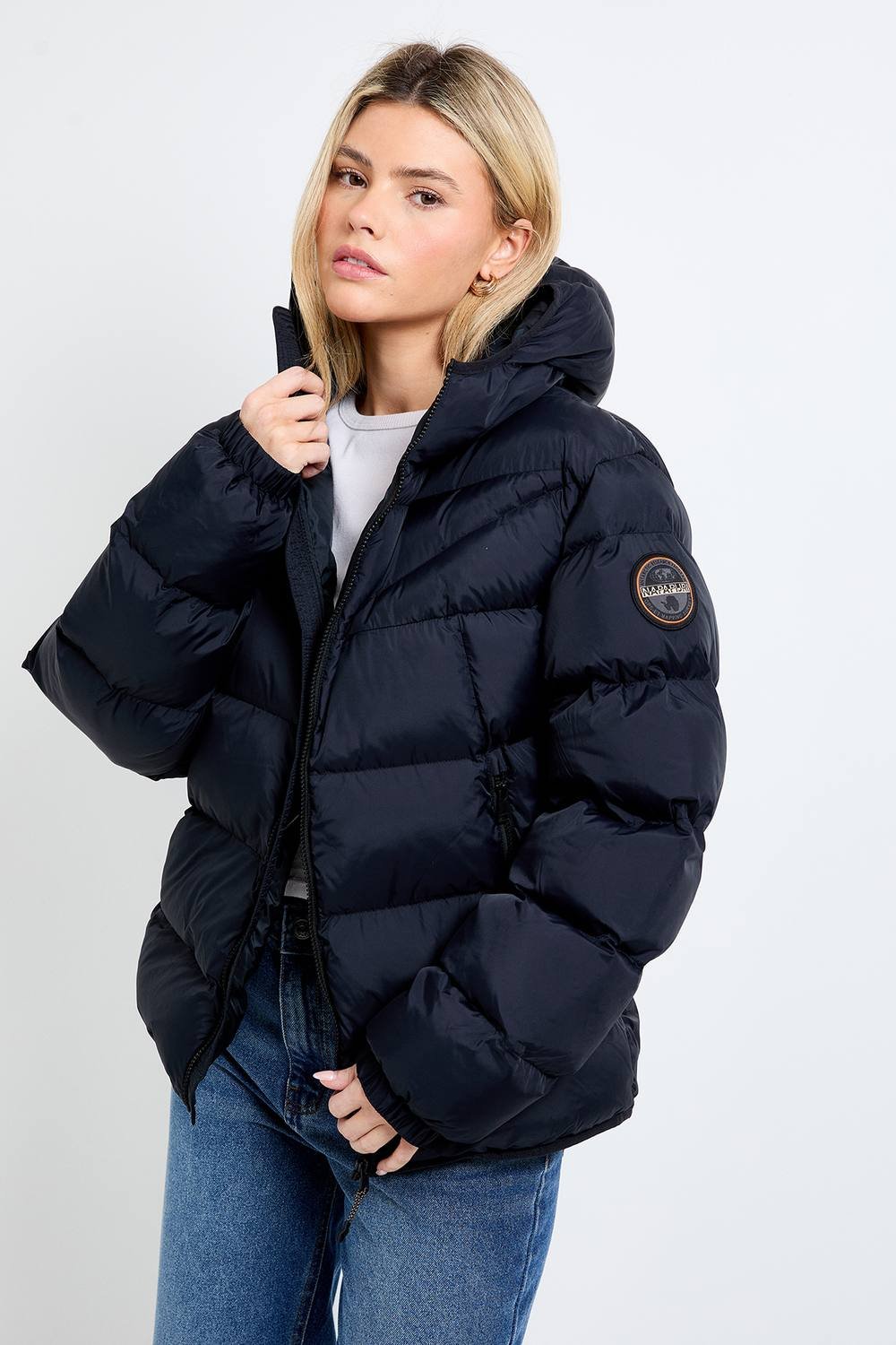 Napapijri Napapijri Women's A-Molveno Hood Quilted Jacket Black - 2