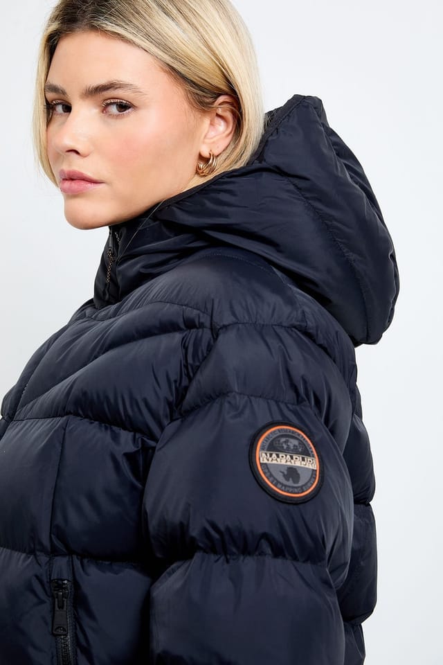 Napapijri Napapijri Women's A-Molveno Hood Quilted Jacket Black - 2