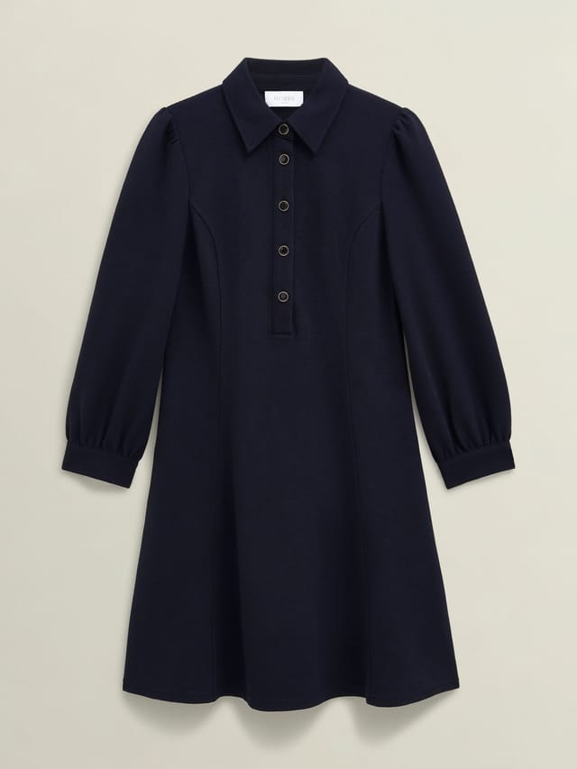 Hobbs London Hobbs London Women's Alara Ponte Dress in Dark Navy - 2
