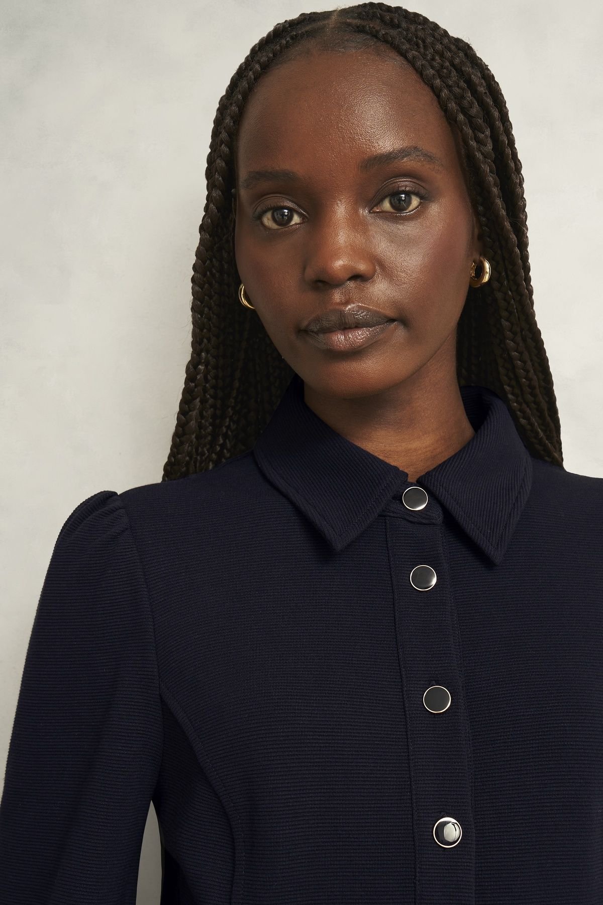 Hobbs London Hobbs London Women's Alara Ponte Dress in Dark Navy - 3