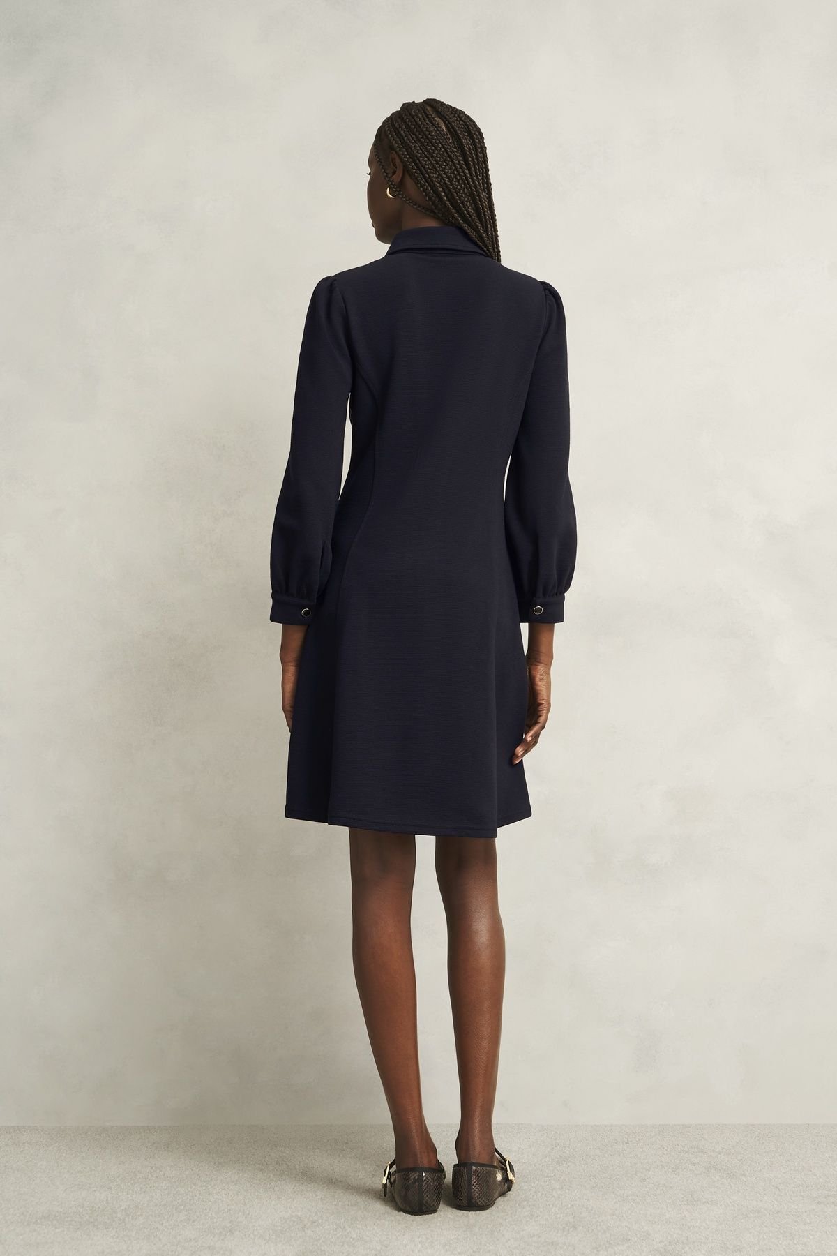 Hobbs London Hobbs London Women's Alara Ponte Dress in Dark Navy - 4