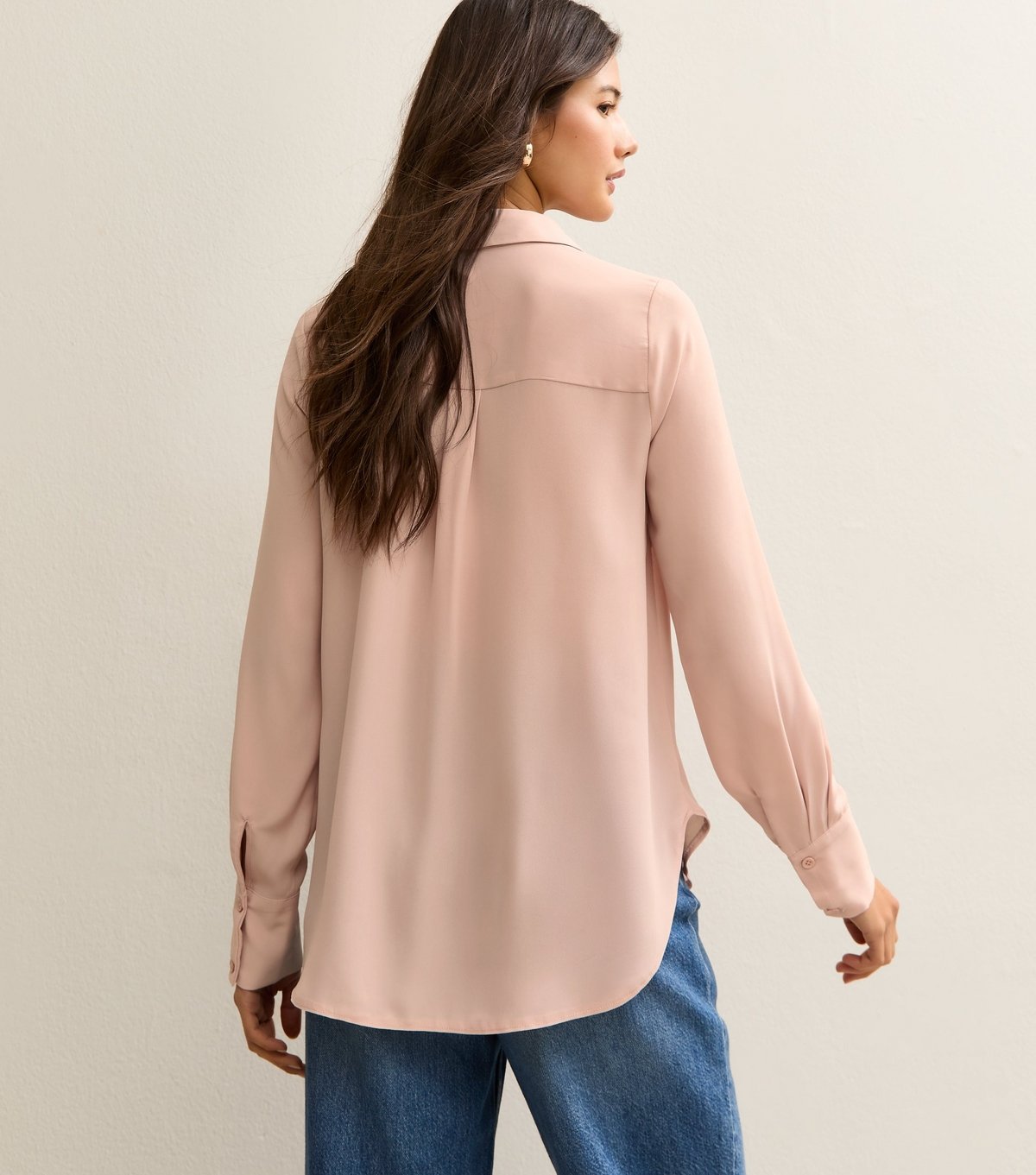 New Look Women's Pink Concealed Button Shirt New Look - 4