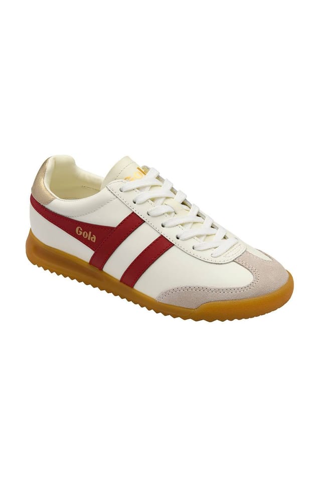 Gola Classics Gola Classics Women's 'Torpedo Leather' Lace-Up Trainers in Off-White - 3