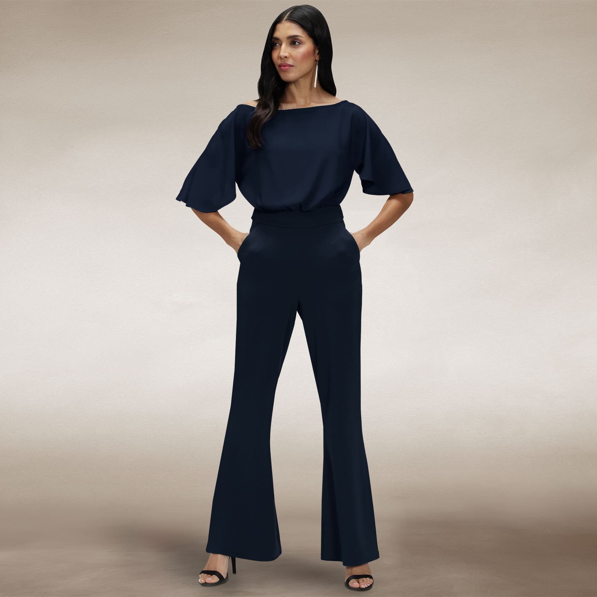 Hot Squash Hot Squash Women's Drop Shoulder Jumpsuit in Teal