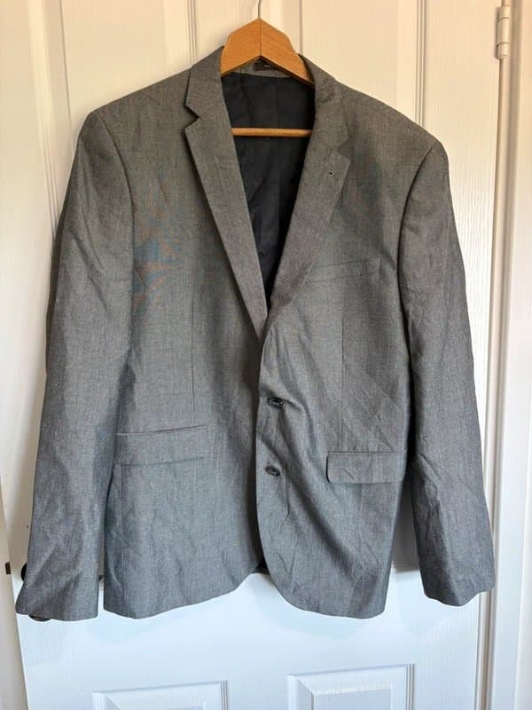 Primark Primark Men’s Grey Slim Fit Blazer Jacket Size 44R