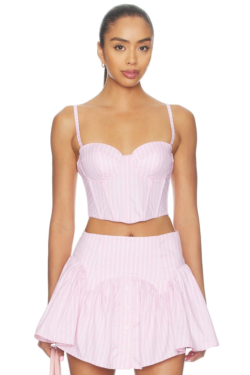 revolve Poplin Cropped Hamptons Bustier