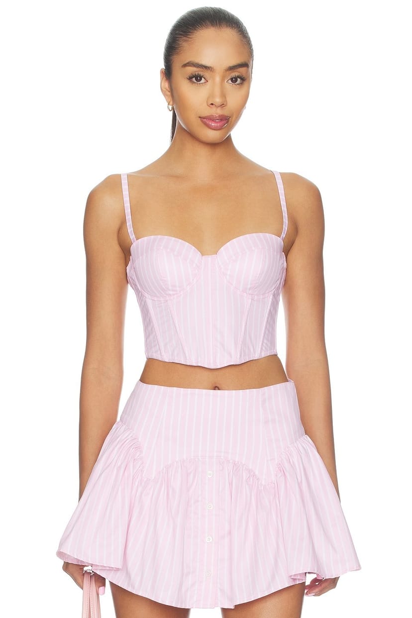 revolve Poplin Cropped Hamptons Bustier - 1