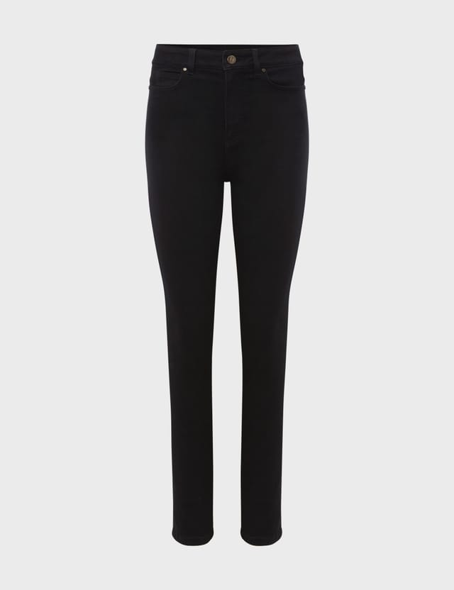Hobbs London Hobbs London Women's Gia Sculpturing Jeans in True Black - 2