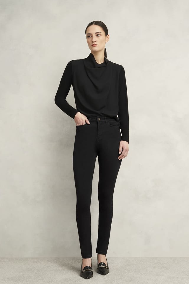 Hobbs London Hobbs London Women's Gia Sculpturing Jeans in True Black - 3