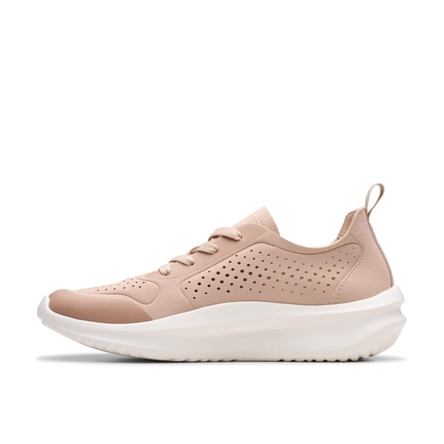 Clarks Clarks Women's Solevana Tie Sand Trainers in Beige - 2