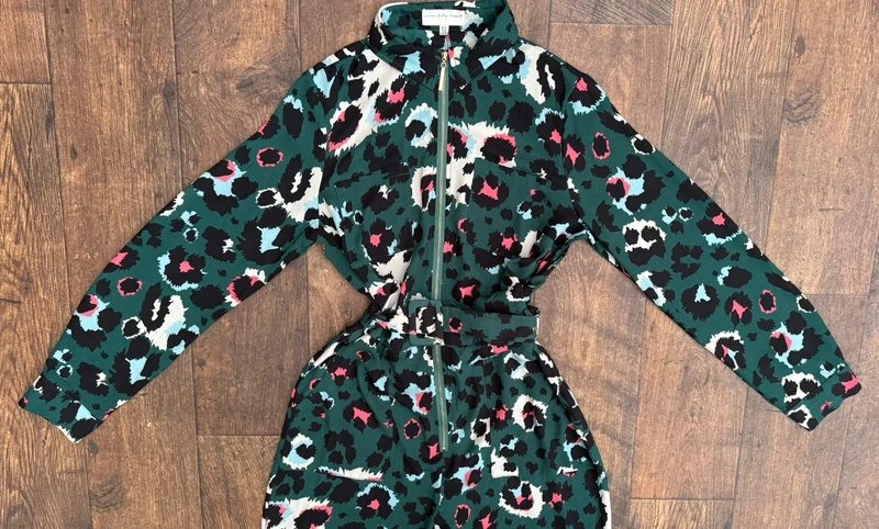 Never Fully Dressed RARE!Rrp£99!NFD Animal Jumpsuit Dress Holiday Shopping Sightseeing Hen Brunch Everyday Statement 12 - 1