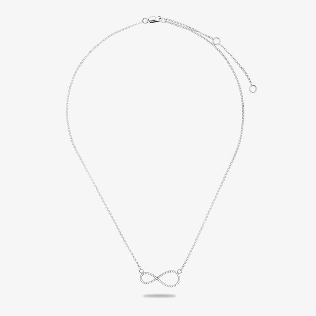 Rosa Lea Rosa Lea Women's Pave Infinity Necklace AE-950632NA-1 in Silver - 3