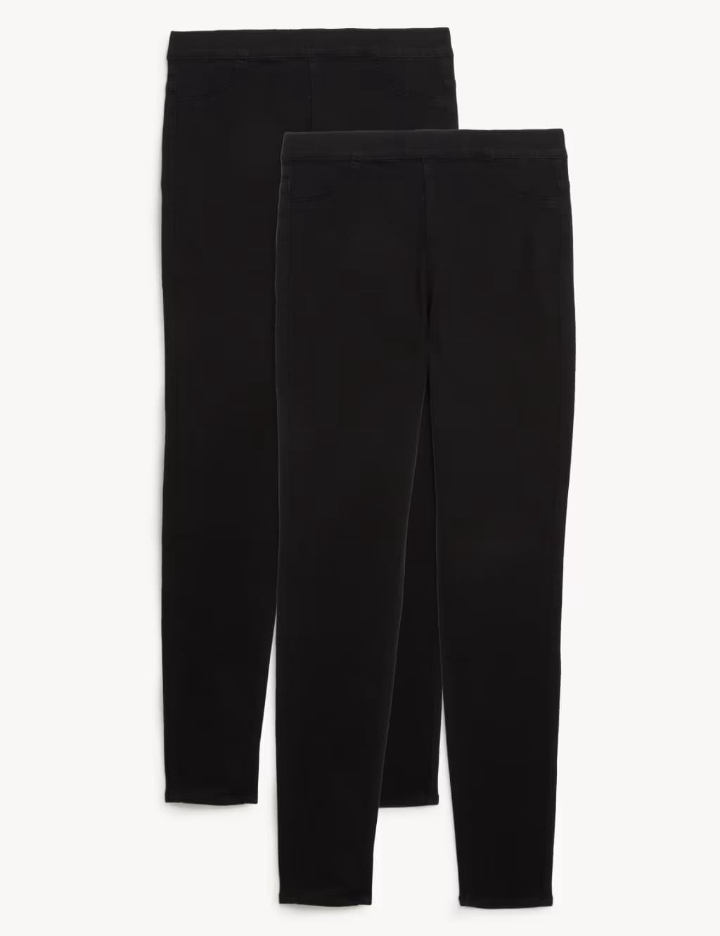 Marks & Spencer M&S Black/Black High Waisted Jeggings 2 Pack