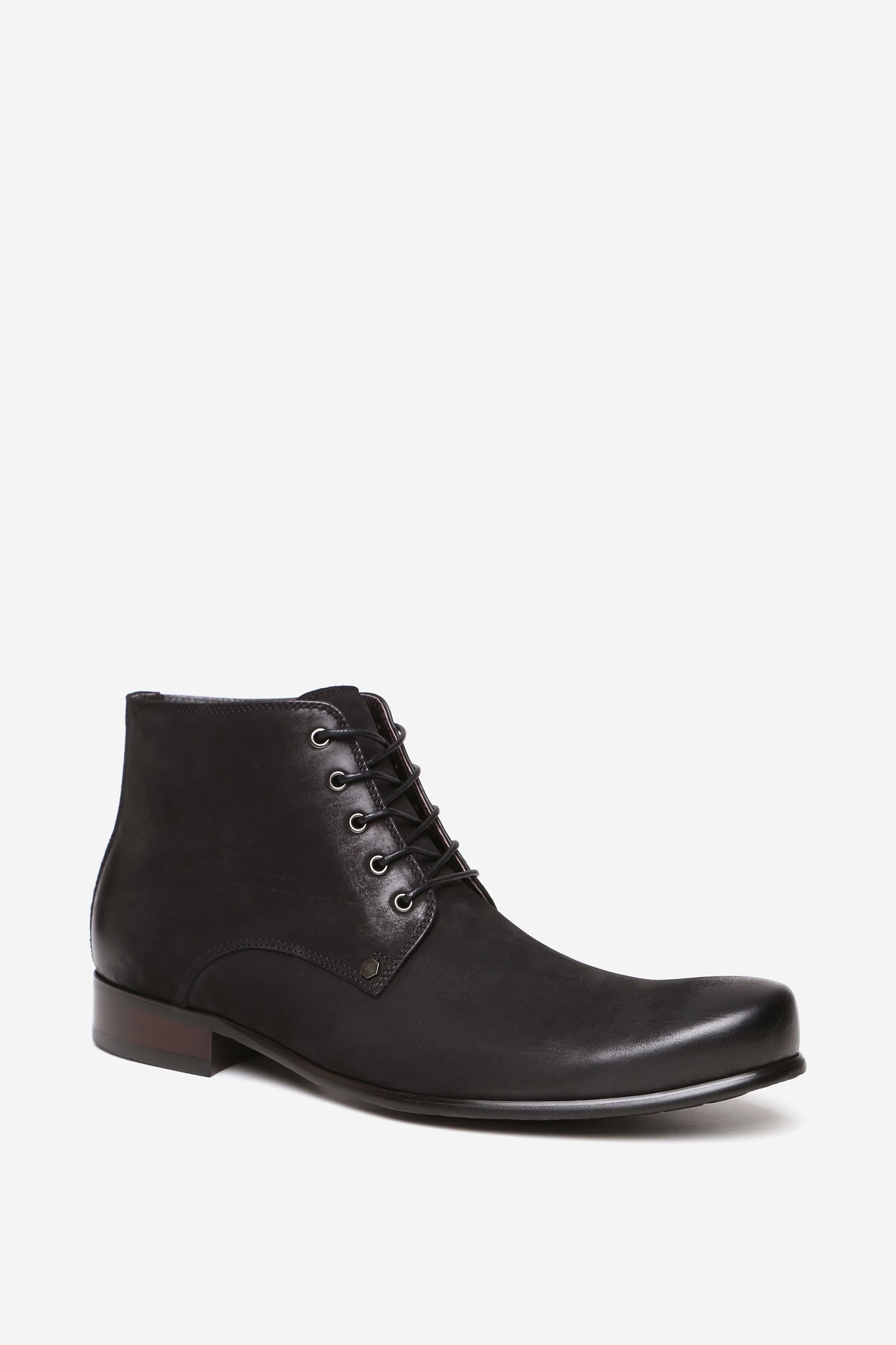 Alexander Pace Alexander Pace Black Leather Chukka Boots