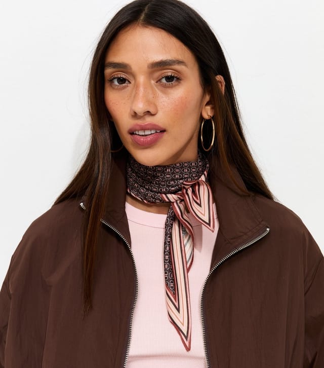 New Look Brown Foulard Print Head Scarf New Look - 3