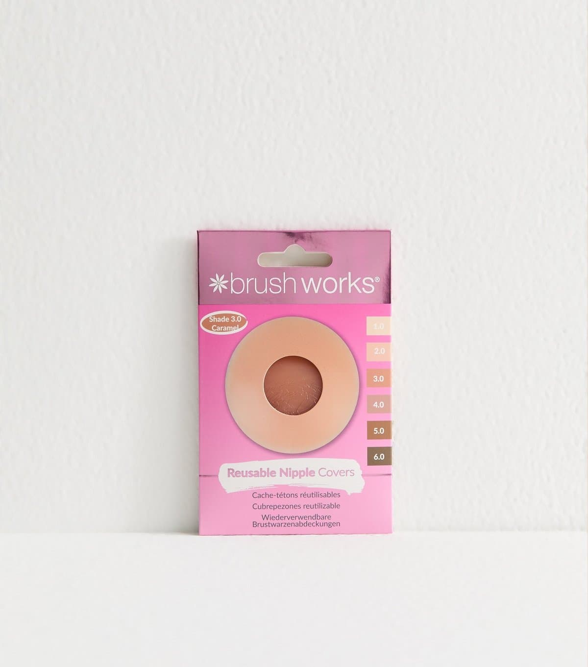 Brushworks Reusable Gel Nipple Covers Shade 3.0 Caramel Brushworks New Look