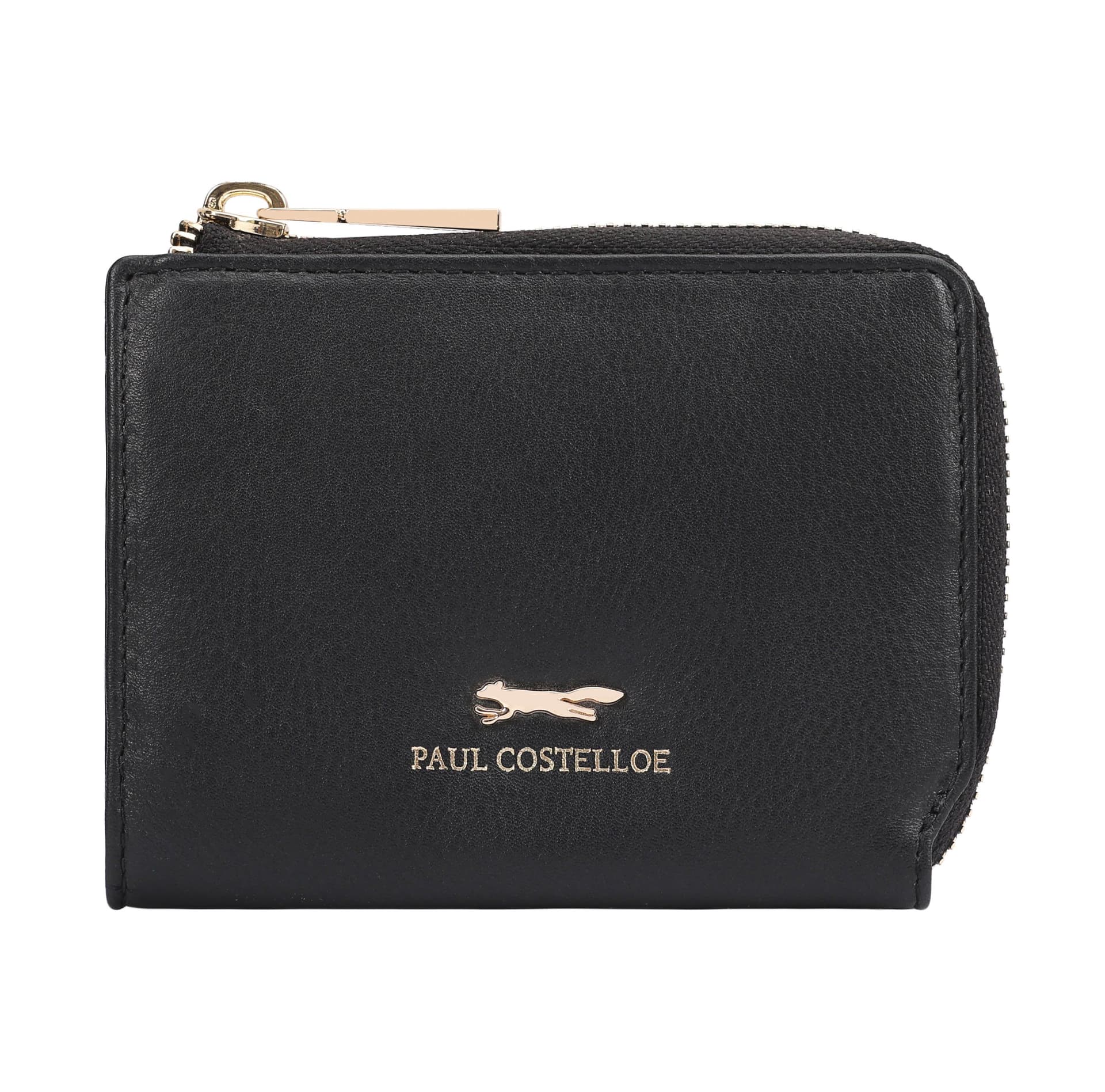 Paul Costelloe Paul Costelloe Women's Tano Leather Purse in Jet Black