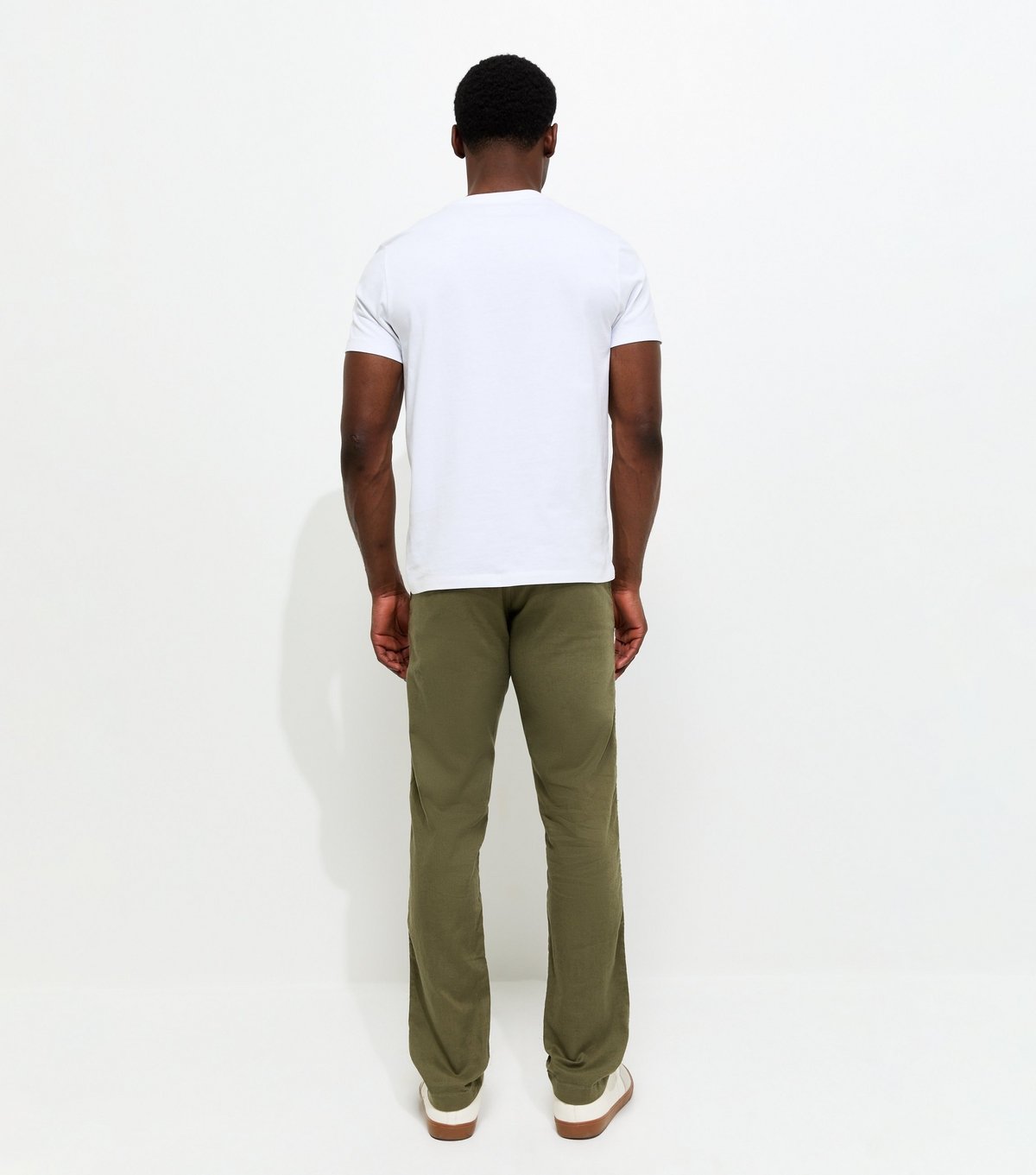 jack & jones Men's Regular Cotton Rich Dark Green Slim Drawstring Trousers Jack & Jones New Look - 4