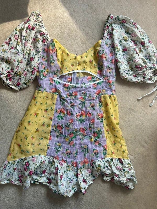 ASOS Design Floral playsuit