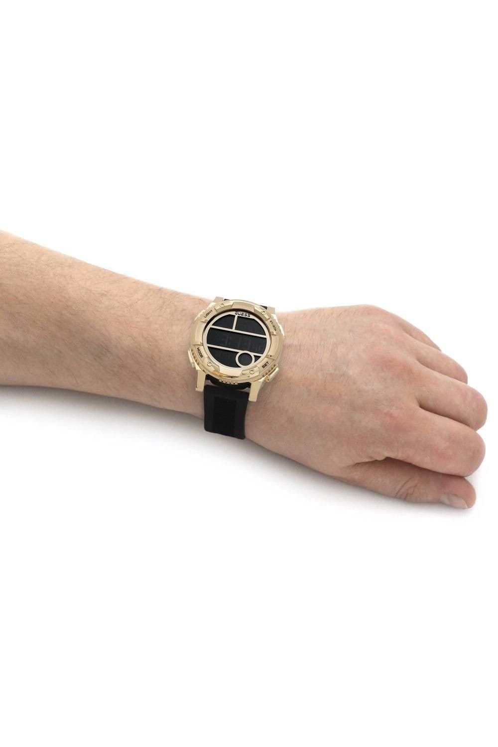 Guess Guess Men's GW0272G2 Zip 45mm Quartz Watch in Black - 4