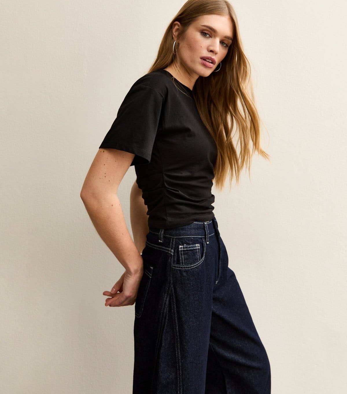 New Look Black Cotton Jersey Crew Neck T-Shirt