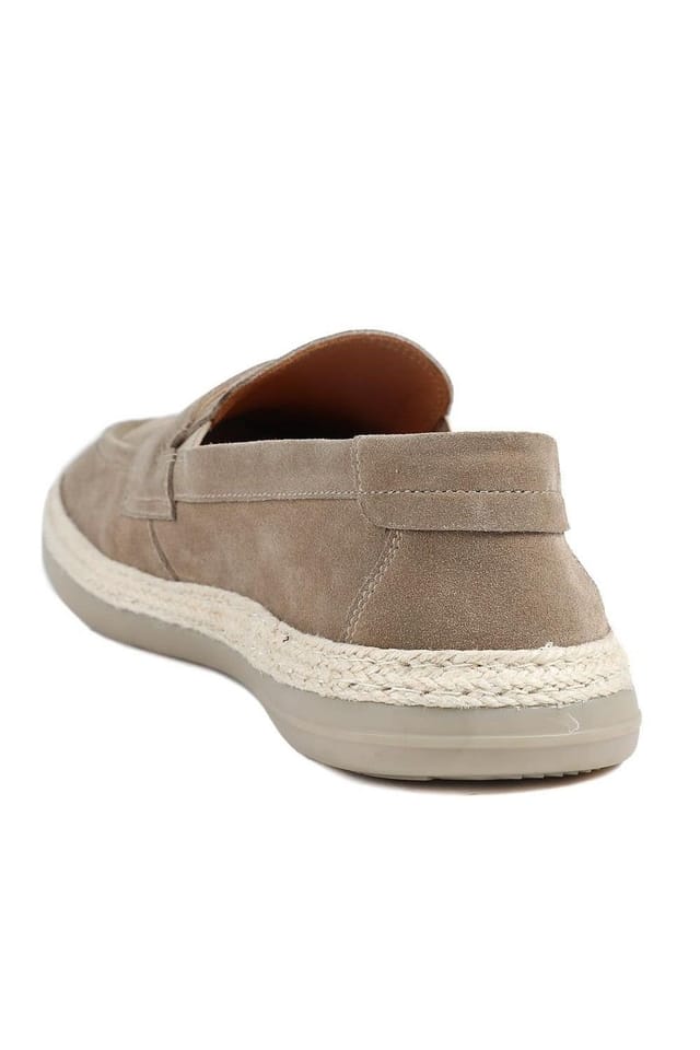 Jones Bootmaker Jones Bootmaker Men's Redhill Leather Casual Slip On Shoes in Taupe - 3