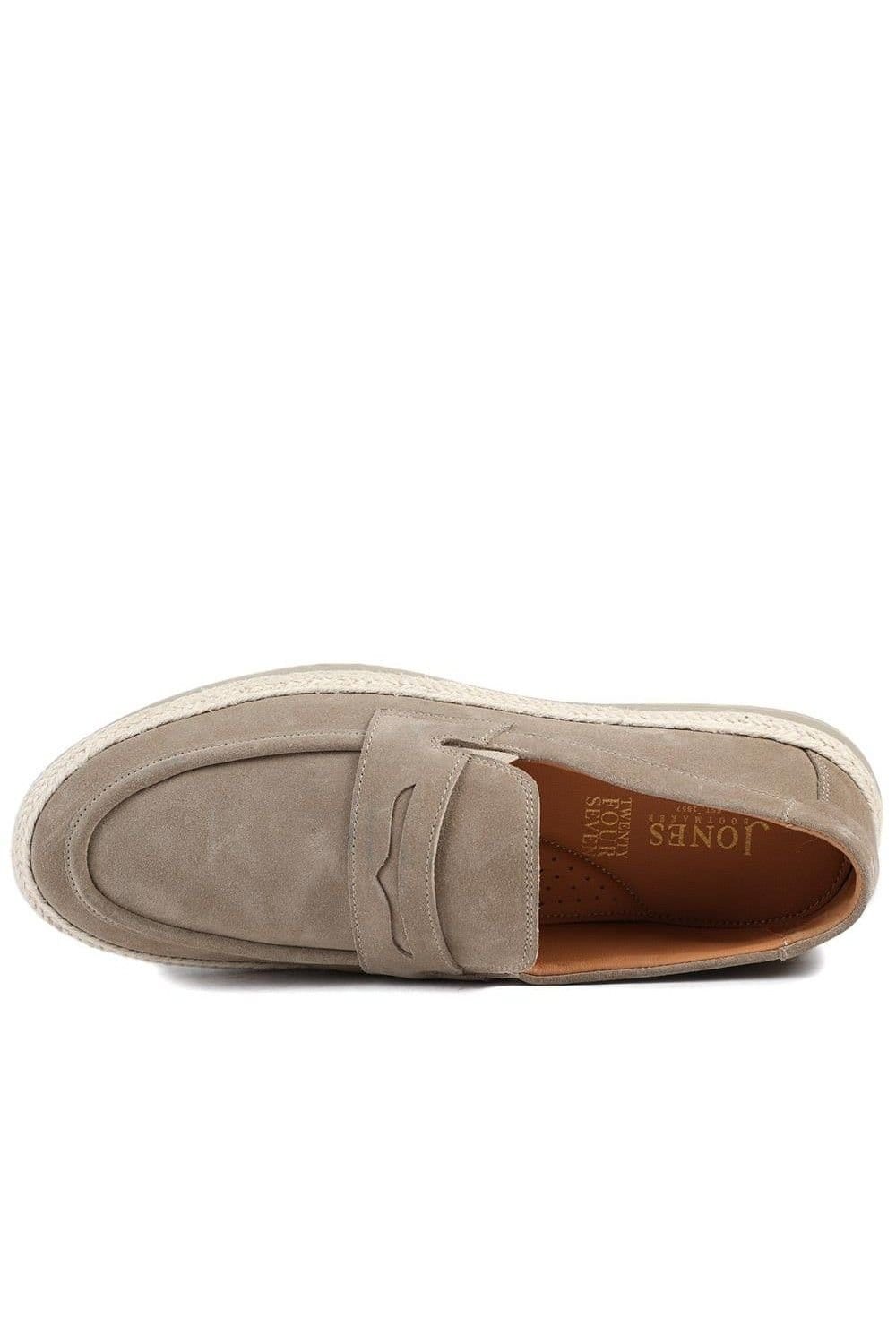 Jones Bootmaker Jones Bootmaker Men's Redhill Leather Casual Slip On Shoes in Taupe - 4
