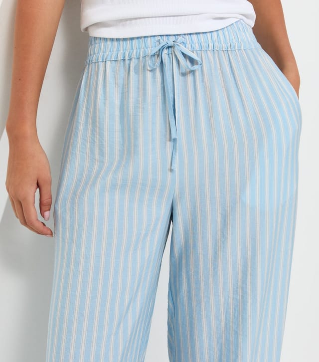 New Look Women's Blue Striped Wide Leg Trousers New Look - 2
