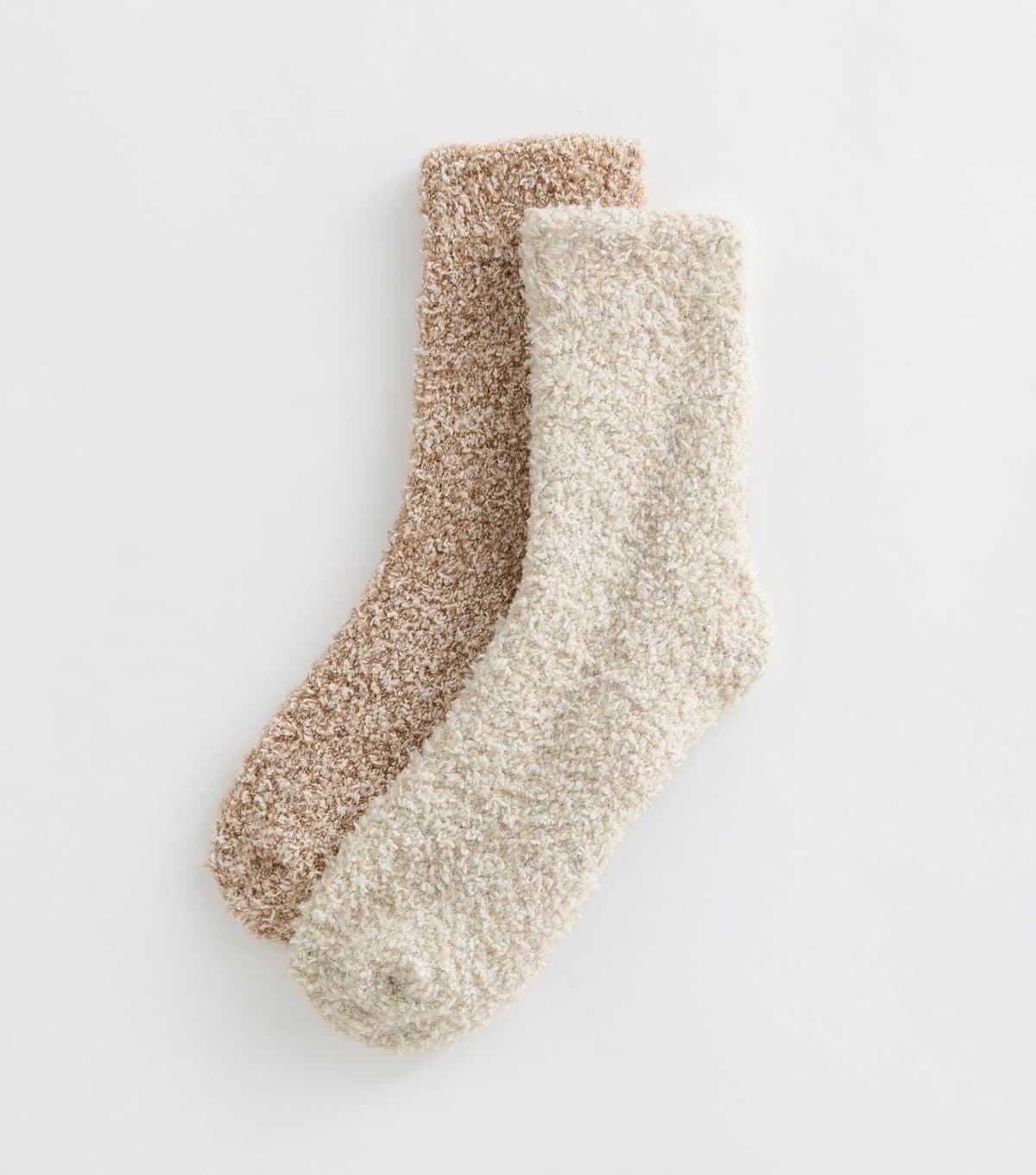 New Look Pack of 2 Cream Cosy Knit Ankle Socks New Look