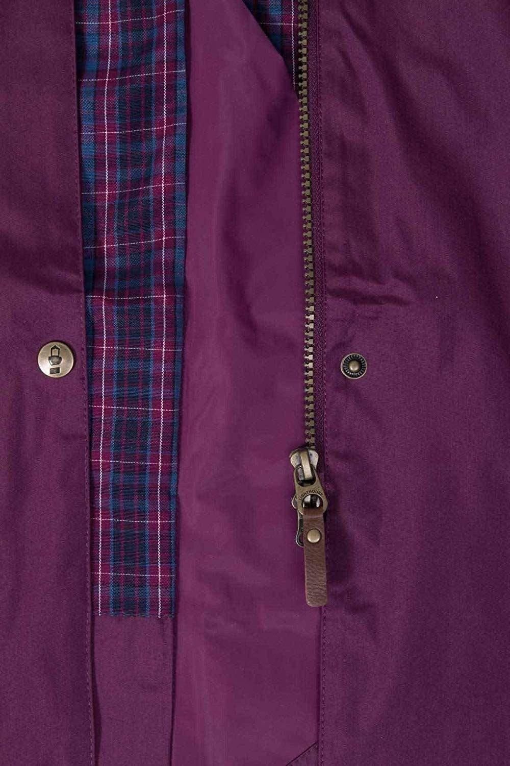 Lighthouse Clothing Lighthouse Clothing Women's Outrider 3/4 Length Waterproof Raincoat in Burgundy - 3