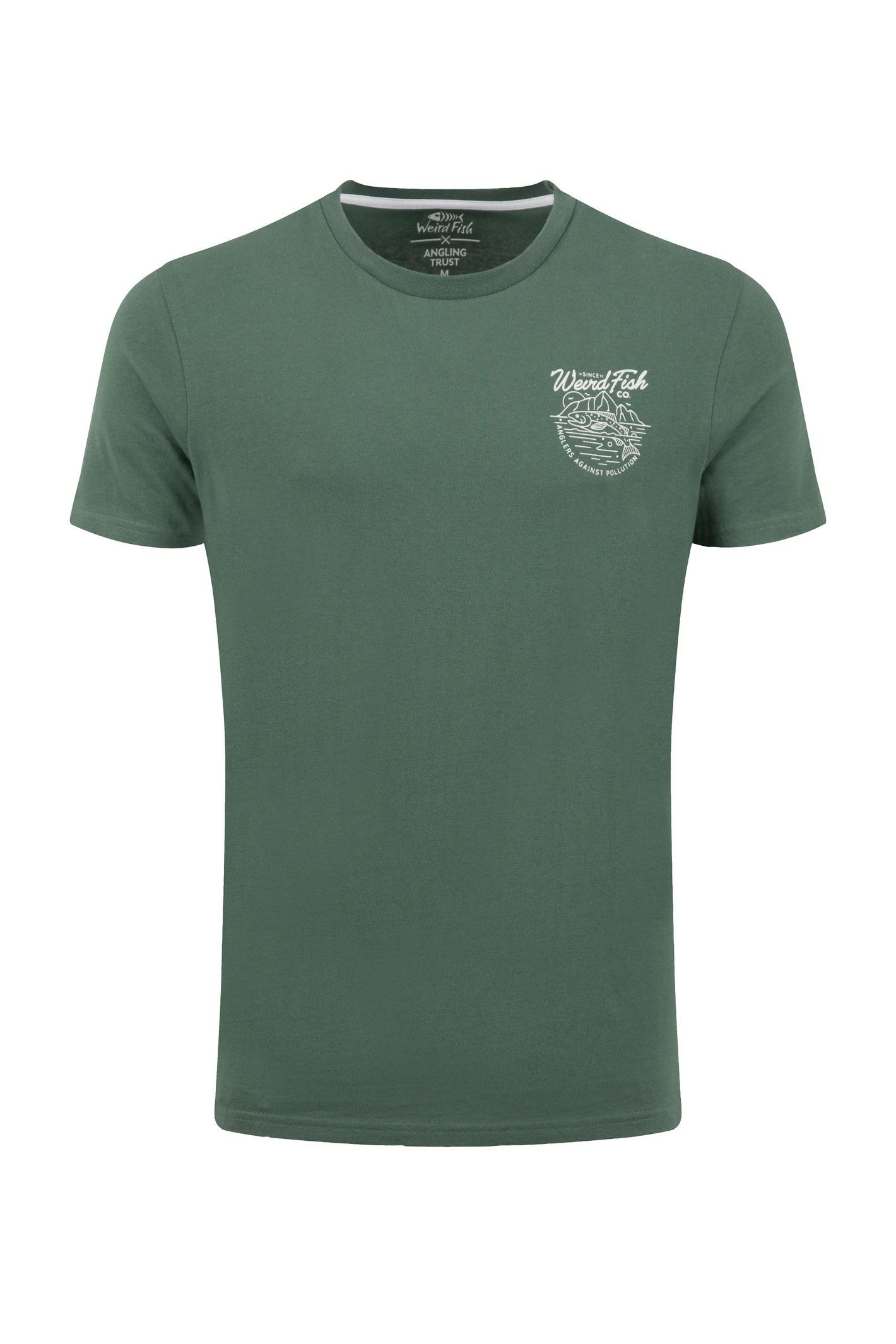 Weird Fish Weird Fish Men's Angling Angling Trust Graphic T-Shirt in Bottle Green - 2
