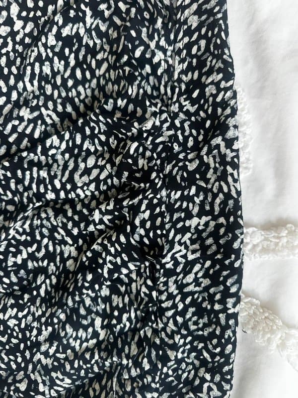 Pull & Bear Pull and bear polka dot maxi skirt with slit up the side
