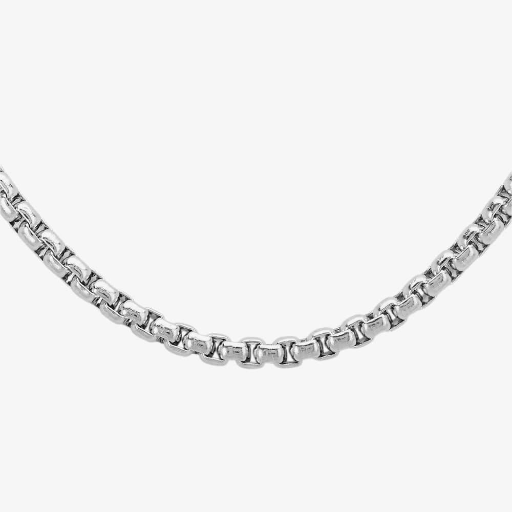 Bourne and Wilde Bourne and Wilde Men's Polished Steel Belcher Chain USS-727S22L3.5 in Silver