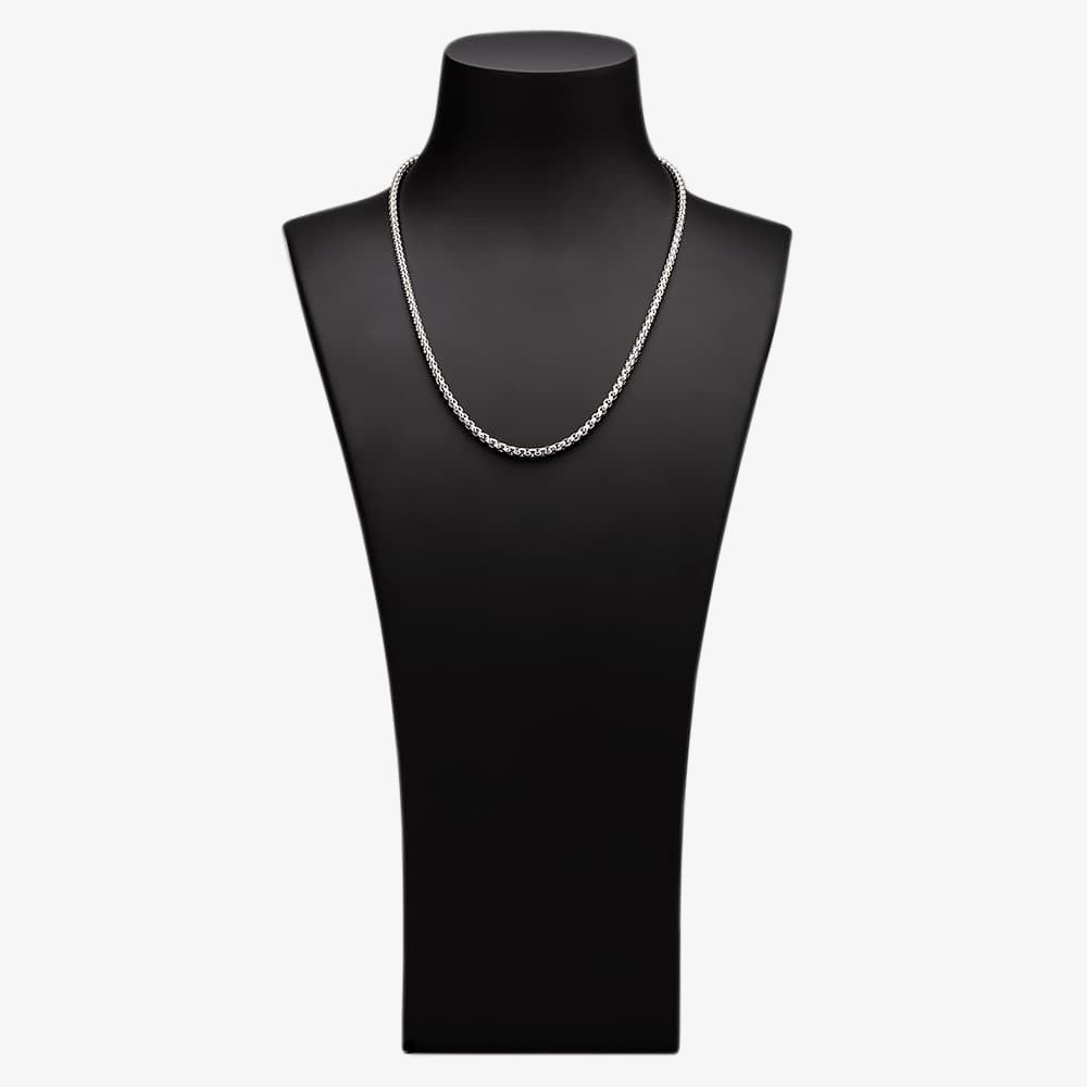 Bourne and Wilde Bourne and Wilde Men's Polished Steel Belcher Chain USS-727S22L3.5 in Silver - 4