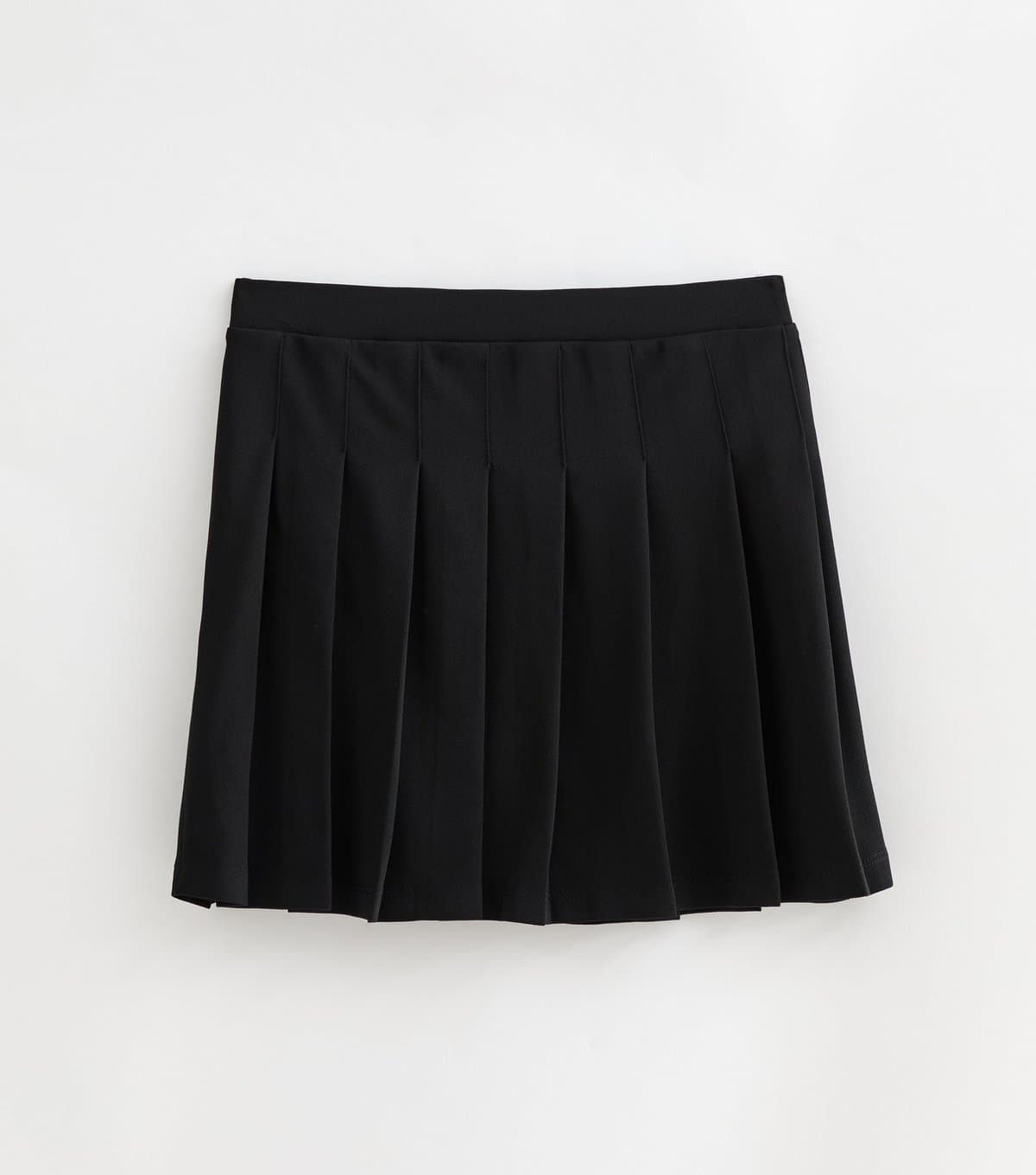 New Look Women's Petite Black Crepe Pleated Mini Skirt New Look
