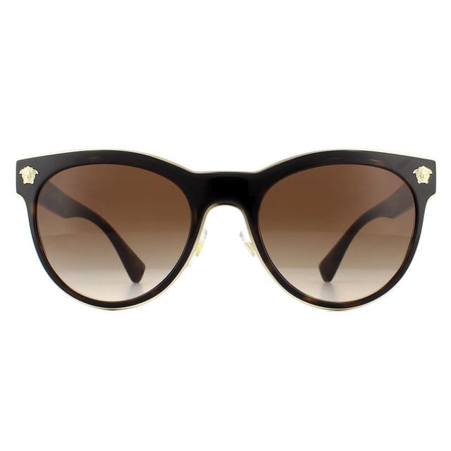 Versace Versace Women's Cat Eye Dark Havana Brown Gradient Sunglasses - 2