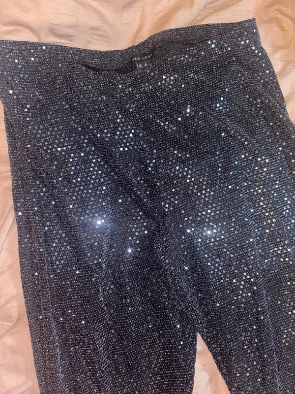 New Look Sparkly flared trousers