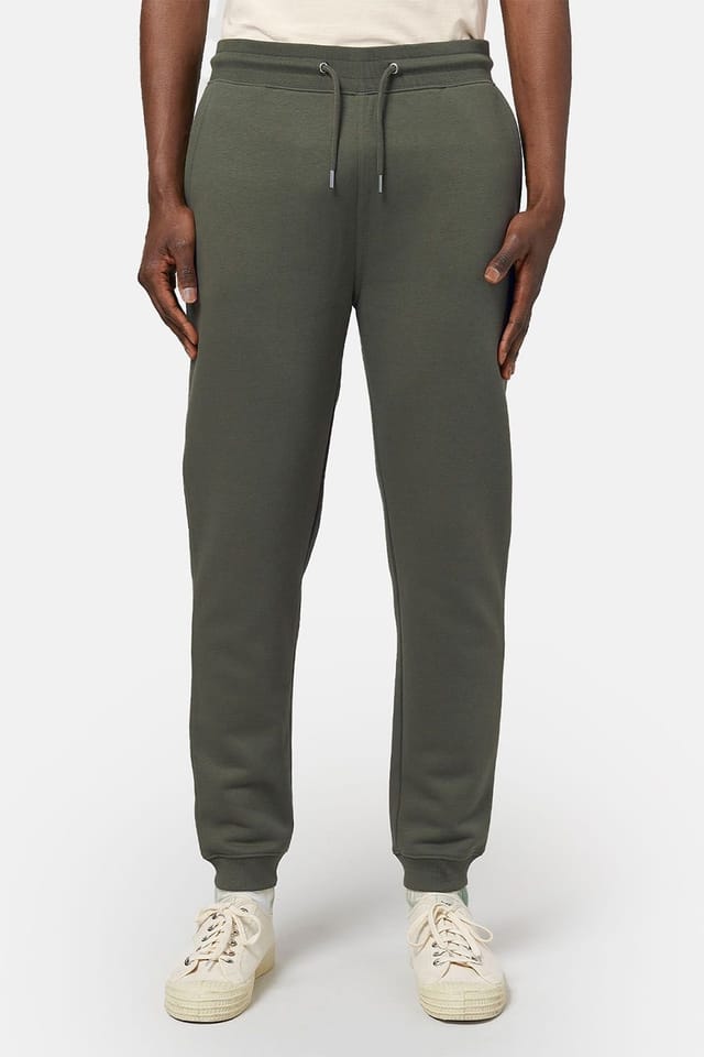 British Boxers British Boxers Men's "Khaki" Relax Jersey Joggers in Khaki - 2
